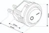 Przełącznik kołyskowy ON/OFF AC 6A/250V Przełącznik meblowy Podgląd zdjęcia produktu 8