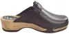 Waltl Adam Glattleder Herren Holzclogs Schwarz, 1608-BLACK Produktbild-Vorschau 2