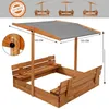 Springos® Pieskovisko so strieškou 120x120 cm Pieskovisko z Náhľad obrázku produktu 4