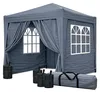 Faltpavillon 2,5 x 2,5 m Smoky Grau mit 4 Fußgewichten, 4 Produktbild-Vorschau 1