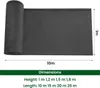 WOLTU Zaunblende Sichtschutz Schattiernetz 280 g/m² HDPE Produktbild-Vorschau 9