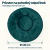 IvoQ Donut pelech pre psa 100 cm - Fluffy vankúš pre psa - Náhľad obrázku produktu 3