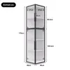 Merax Acryl Vitrine, LED Beleuchtung und 5 Einlegeböden, Produktbild-Vorschau 5