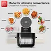 TurboTronic Heißluftfritteuse 6  L - AFG6 - 1600 W Glas Produktbild-Vorschau 2