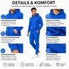 Herren Jogginganzug einfarbig 100% BW 586 Blau S Produktbild-Vorschau 7