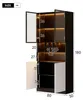 MODFU, vetrina in vetro 80x30x180 cm, mobile alto Anteprima dell’immagine prodotto 7