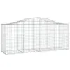 vidaXL Gabion avec arc surélevé 200x50x80/100 cm Fer Voir les images du produit 1