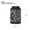A black metal lantern with a leaf pattern, shown against a white background with dimensions indicated. Produktbild-Vorschau