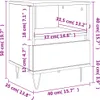 vidaXL Nachttisch Hochglanz-Weiß 40x35x50 cm Holzwerkstoff Produktbild-Vorschau 8