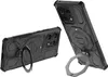 Two black phone cases with ring holders are displayed against a white background. Produktbild-Vorschau