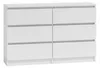 Topeshop M6 120 BIEL 2X3, Biela, 6 zásuvka/zásuviek, Náhľad obrázku produktu 1