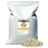 A large bag of birdseed with a pile of birdseed in front of it. Produktbild-Vorschau