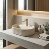Lavabo Da Appoggio Rea Marcela 60 Vanilla Beige Anteprima dell’immagine prodotto 4