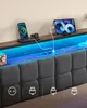Postel VASAGLE, rozměry 160 x 200 cm, s 2 zásuvkami, LED Náhled obrázku produktu 5