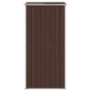 vidaXL Szopa narzędziowa Ciemnobrązowa 192x108x223 cm Stal Podgląd zdjęcia produktu 4