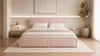 MOEBLO Polsterbett Bett 04 – Doppelbett mit Cord Bezug, Produktbild-Vorschau 1