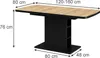 Esstisch Vicco Fenaro Goldkraft Eiche/Schwarz 120 x 80 cm Produktbild-Vorschau 2