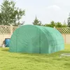 Outsunny folietunnel, 3,97 x 3 x 2 meter, groen, met Productafbeelding-voorbeeld 2
