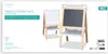 Kinder-Zeichentafel 56x48x95cm Produktbild-Vorschau 4