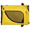 vidaXL Remorque pour vélo Chiens Jaune et noir Tissu Oxford Voir les images du produit 9