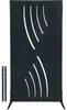 Sichtschutzwand floraworld Wellen 1 90 x 180 cm anthrazit Produktbild-Vorschau 2