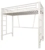 Hochbett 90 x 200 cm aus Metall mit Doppelleiter und Produktbild-Vorschau 9