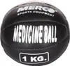 Schwarzer Medizinball aus Leder, Gewicht 1 kg Produktbild-Vorschau 1