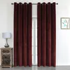 Vorhang Ösen Bordeaux Verdunkelung 140x245 cm Samt weich Produktbild-Vorschau 6