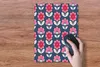 MuchoWow® Mauspad Mousepad Blumen - Muster - Rot 30x40 cm - Produktbild-Vorschau 4