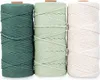 Navaris Makramee Garn 3er Set - Baumwollschnur für DIY Produktbild-Vorschau 7