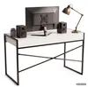 Computerschreibtisch im Industrial-Stil Weiß ELONIS 123 cm Produktbild-Vorschau 4