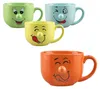 4-tlg. Set Lustige Tassen mit Gesicht - Kaffeetassen witzig Produktbild-Vorschau 1