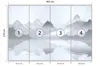 Muralo Vlies Fototapete BERGE Wasser Aquarell Für Produktbild-Vorschau 2