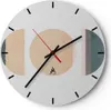 Wanduhr - Rund - Glasuhr - Abstraktion Rad Halbkreis - Produktbild-Vorschau 1