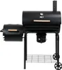 Holzkohlegrill 64 x 37 cm und Räucherofen mit Ablage, XXL Produktbild-Vorschau 2
