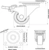 4 Lenkrollen 25 mm / 50 mm mit Schrauben Schwerlastrollen Produktbild-Vorschau 5