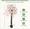 COSTWAY Sztuczne drzewo kwitnącej wiśni, 163 cm, sztuczne Podgląd zdjęcia produktu 5