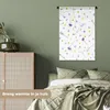 MuchoWow® Wandteppich Wandbehang Blumen - Lila - Gelb 60x90 Produktbild-Vorschau 4