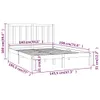 vidaXL Massivholzbett Schwarz Kiefer 140x190 cm Produktbild-Vorschau 6