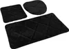 Badematte Badteppich Badvorleger Muna Schwarz 3 tlg. 3 Produktbild-Vorschau 1