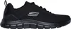 A studio shot of a black Skechers sneaker. Produktbild-Vorschau