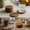 Sada 6 podtácků o průměru 10 cm z akáciového dřeva  – SG Náhled obrázku produktu 8
