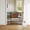 GOPLUS Türschutzgitter mit Katzenklappe, 74–104 cm Produktbild-Vorschau 1