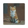 MuchoWow® Mauspad Mousepad Fuchs - Makro - Rot 20x20 cm - Produktbild-Vorschau 1