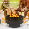 Outsunny 3-in-1 Feuerschale Ø60 x 39cm aus Edelstahl Produktbild-Vorschau 6
