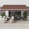 vidaXL Markiza automatyczna brązowa 450x350 cm Podgląd zdjęcia produktu 2