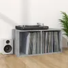 vidaXL Schallplatten-Aufbewahrungsbox Betongrau 71x34x36 cm Produktbild-Vorschau 1