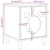 vidaXL Katzenhaus Altholz 42,5 x 40 x 53 cm Holzwerkstoff Produktbild-Vorschau 8