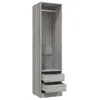 Kleiderschrank mit Schubladen Grau Sonoma 50x50x200 cm Produktbild-Vorschau 4