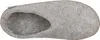 A top-down view of a single gray felt slipper on a white background. Produktbild-Vorschau